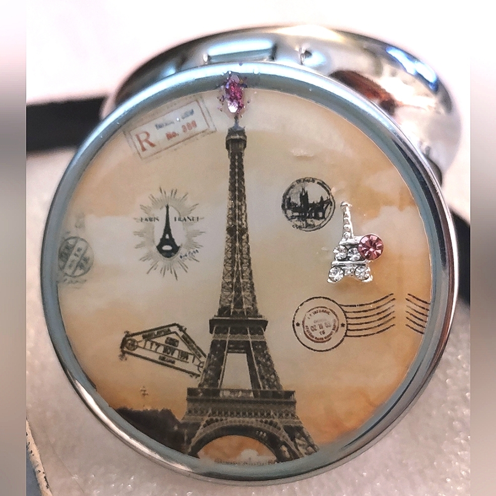 Portable Pill Case Container Paris Eiffel Tower